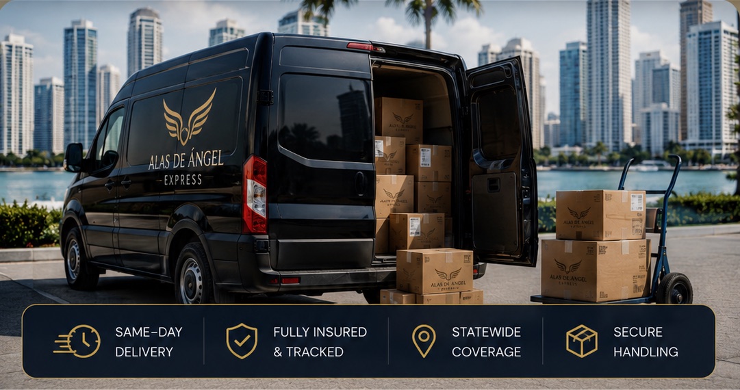 Alas de Ángel Express parcel delivery